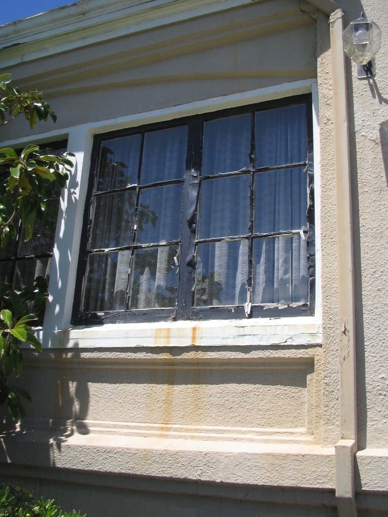 Rotted windows prior to renovation