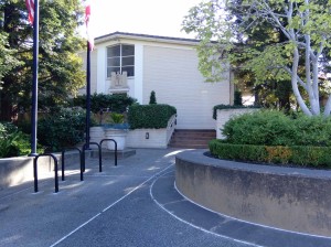 New bike racks at Veterans Hall